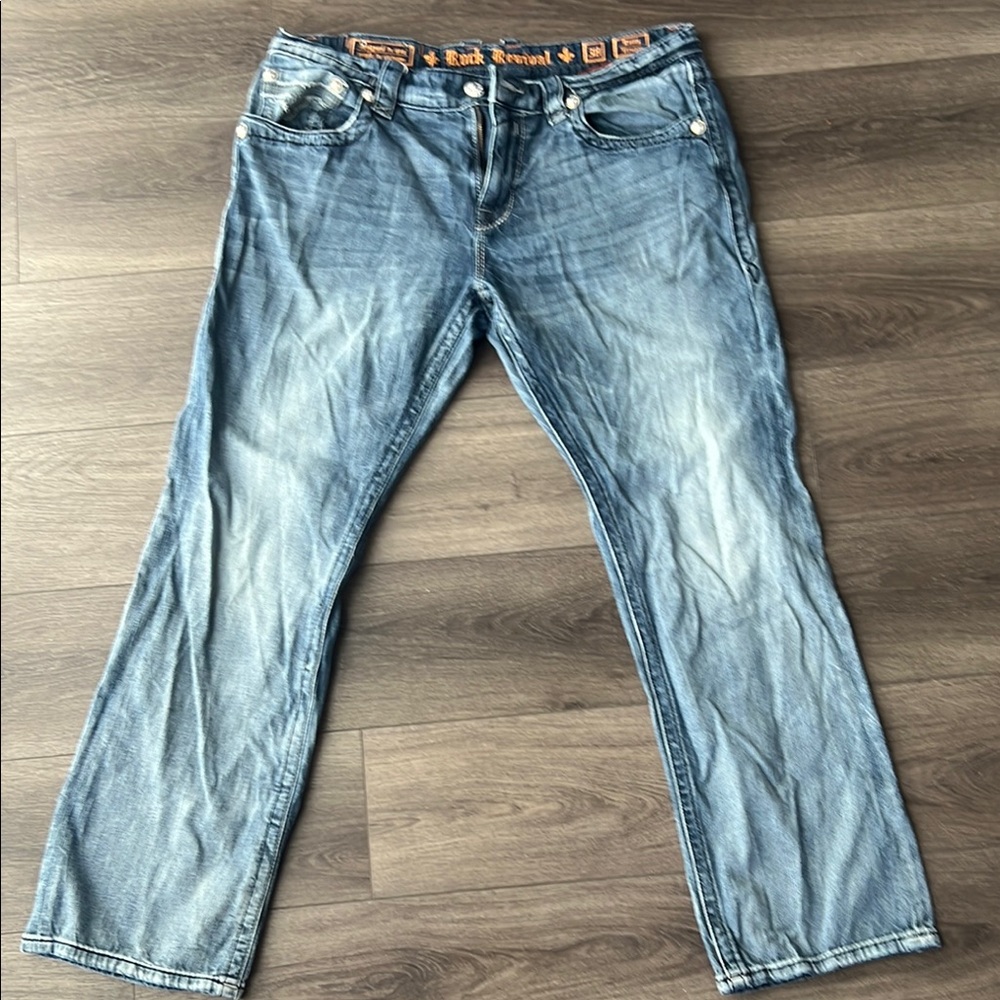 Rock Revival Rocky Straight Men's Jeans 38/32